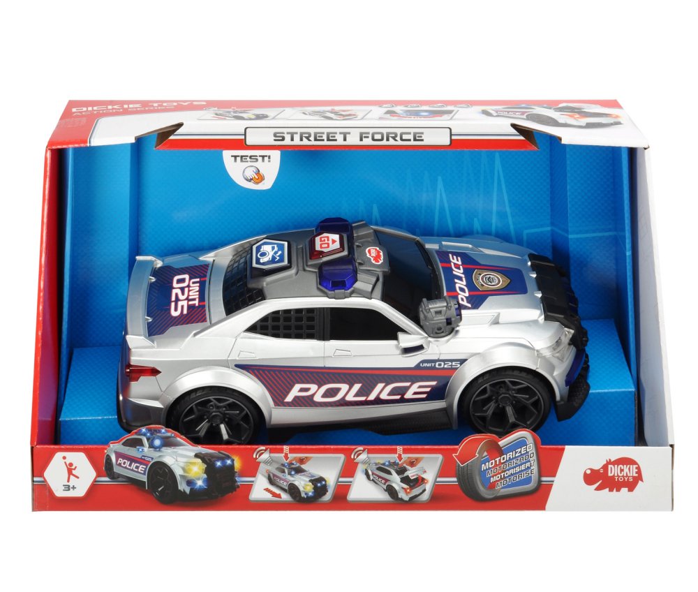Полицейская машина Сила улиц, свет, звук, 33 см.  